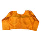 Orange - Silky Saree blouse with cups,  Long Sleeves, High Back - 38" - UK Stock - Quick Delivery - RNK - R231F-A
