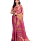 Fuchsia Pink - Traditional Silky Fancy Saree with Blouse Piece - UK Stock - 2/3 days Delivery  12KT25 RP474