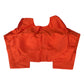 Rust / Dark Orange - Silky Saree blouse with cups,  Long Sleeves, High Back - 38" - UK Stock - Quick Delivery - RNK - R231F-A