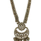Antique Gold & Stones - Antique Gold Finish Long Necklace set - Bollywood - Weddings - AVON8017 11VK24