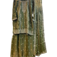 UK 20 / 46" - Olive Green - Ladies Sharara / Palazzo Trousers Suit - UK Stock - Sangeet / Henna / Weddings - OC8049 PT