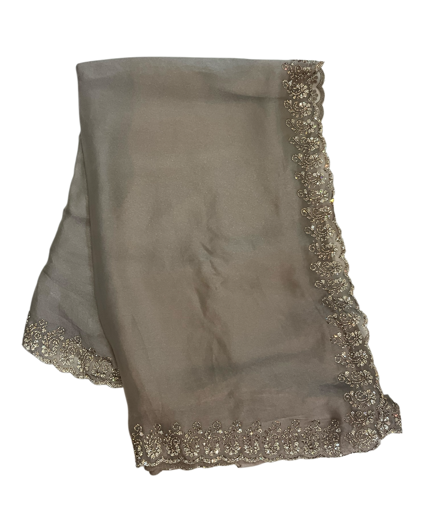 Gold - Rich Saree with Stone Work and Blouse Piece - UK stock - 24hr Dispatch - RS2516 TH