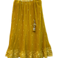 Size UK 14 (40" Bust) Adjustable to Size 16 - Sunny Yellow - Banarasi Silky Lehenga Set - Mehndi / Sangeet / Bridesmaids / Weddings / Garba  - UK Stock - 24h Dispatch - JF10520 05PV26
