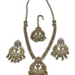 Antique Gold & Stones - Antique Gold Finish Long Necklace set - Bollywood - Weddings - AVON8016 11VT24