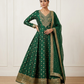 UK 10 / 36" - Forest Green - Designer Ladies Sharara / Palazzo / Anarkali Trousers Suit - UK Stock - Sangeet / Henna / Weddings - VMK Aradhya 04AY26