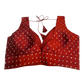 40" / UK 14 - Maroon - Silky Designer Saree blouse with cups,  Sleeveless - UK Stock - Quick Delivery - RNK - R717 KV
