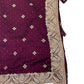 Wine - Fancy Party Saree with Blouse Piece - UK stock - 24hr Dispatch - SP2616 VJ