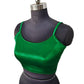 Green - Spaghetti Strap Gaji Silk Saree / Lehenga blouse - 38" Bust - UK 12 - Back Fasten - AF2402 A 0324