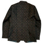 Bottle Green - PREMIUM Slim Fit Mens Contrast Brocade BandhGala / Prince / Chinese Collar Jacket - Fantastic Fit - VNS-JOD13 10TY25