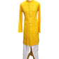 Haldi Yellow - Rich Sequins Lucknowi Chiffon Mens Indian Kurta Set with Smart Pants - Weddings / Walimas , Sangeet, Eid, Mehndi / Henna - SHU2502 KC 0325
