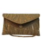 Antique Gold - Rich Hand Embroidered Clutch Bag - AKB254 10KP24