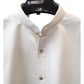 Premium Quality - Off White - Nehru / Grandad / Chinese / Prince Collar Mens Shirt - Perfect under  Bandhgala Jacket / Waistcoat / Bandi - VNS2401 KR 0624