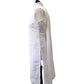 White - Sleeveless Cotton Ladies Salwar Kameez with Chiffon Dupatta - Funeral KTC2301 KY 0923
