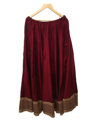 Maroon - Silky Lehenga Set - Weddings ,Bridesmaids, Sangeet,  Henna, Haldi - 24h Dispatch - AF2414 TT 0624