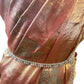 Fuchsia / Magenta / Dark Pink - Antique Gold Finish Saree Belt, Waist / Belly Chain - Fancy Dress , Bollywood - 15BL415 07A26