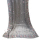 Dark Grey - Pastel Sequins Silky Saree with Blouse Piece - MF3764 JY 0824