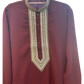 Maroon - Soft Cotton Silky Mens Kurta Set with Rich Embroidery- Sangeet Mehendi Haldi - KCS2002 06VY26