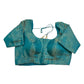 38" & 42" - Turquoise Blue - Banarasi Brocade Saree / Lehenga Blouse -UK Stock - Quick Dispatch - LT3 08Rp25