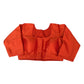 Rust / Dark Orange - Silky Saree blouse with cups,  Long Sleeves, High Back - 38" - UK Stock - Quick Delivery - RNK - R231F-A