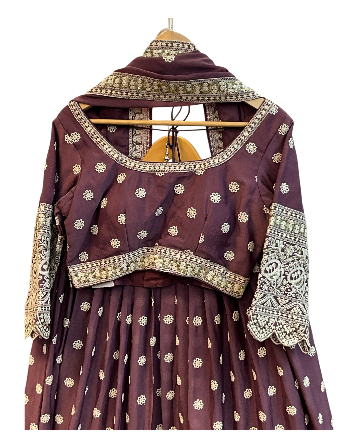Size 12 / 38" Bust - Light Purple - Ready Made Lehenga Set - UK Stock - 24h Dispatch - SWA11 JA