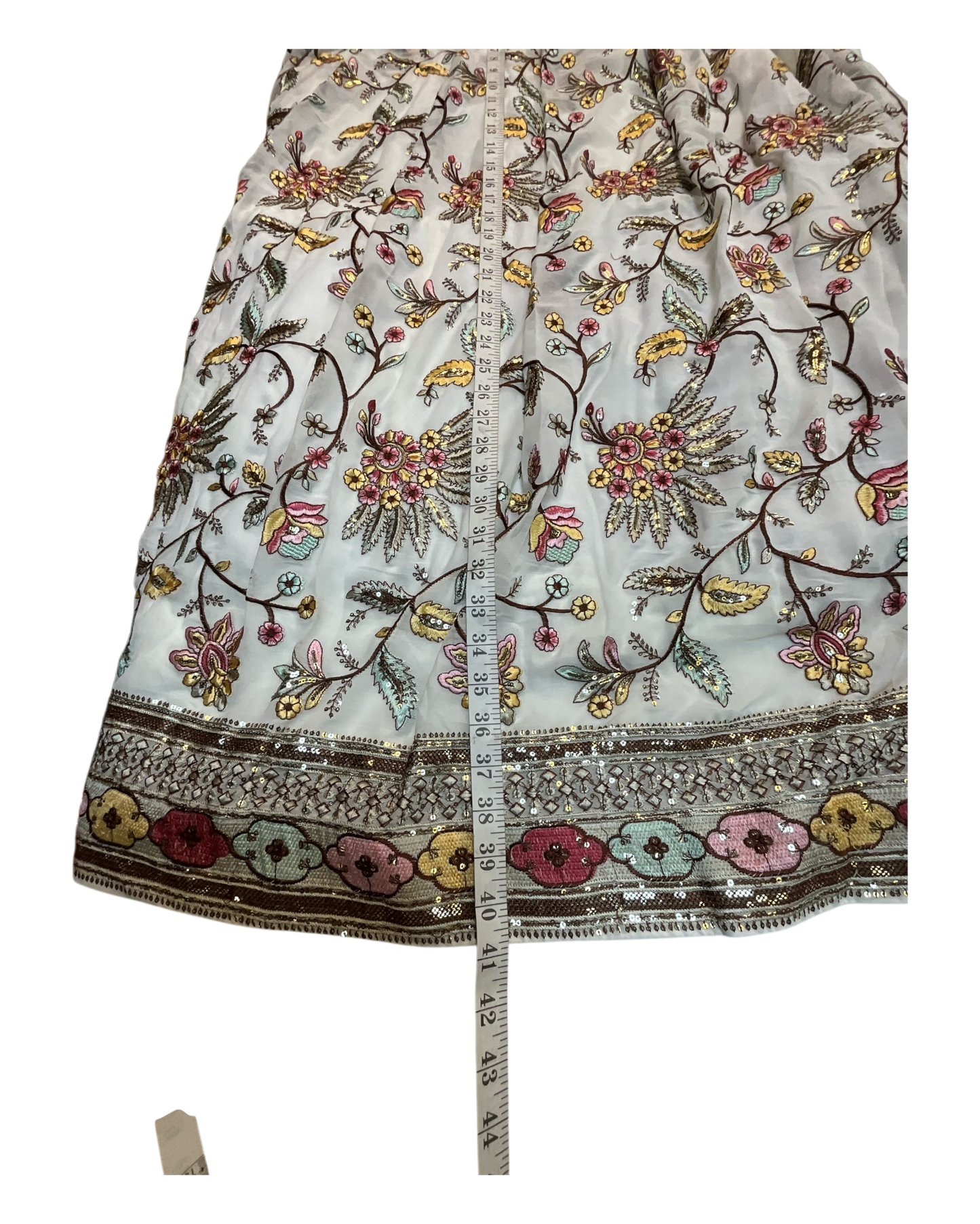 SALE! SALE! Size 18 (44" Bust) - Off White - Ready Made Lehnga Set - Haldi / Mehndi / Weddings - UK Stock - 24h Dispatch - PC2607 XX