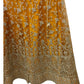 Amber / Yellow - Ready Made Lehenga Set - Size 12 - 38"(Loosen up to 14) ) UK Stock - 24h Dispatch - VC2342  AY 0523