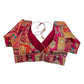 Fuchsia / Magenta Pink - Banarasi Brocade Saree / Lehenga blouse - 38" Bust (UK 12) Can be let out to size 14  - VFJ204 01KP25