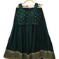 Dark Green - Silky Lehenga Set - Weddings ,Bridesmaids, Sangeet,  Henna, Haldi - 24h Dispatch - AF2414 TT 0624