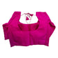 Hot Pink / Fuchsia - HYBRID Silky Saree blouse - With Elastic on both side for Great fit - Size 36",38", 40" S M L  - VAM1216 Ap