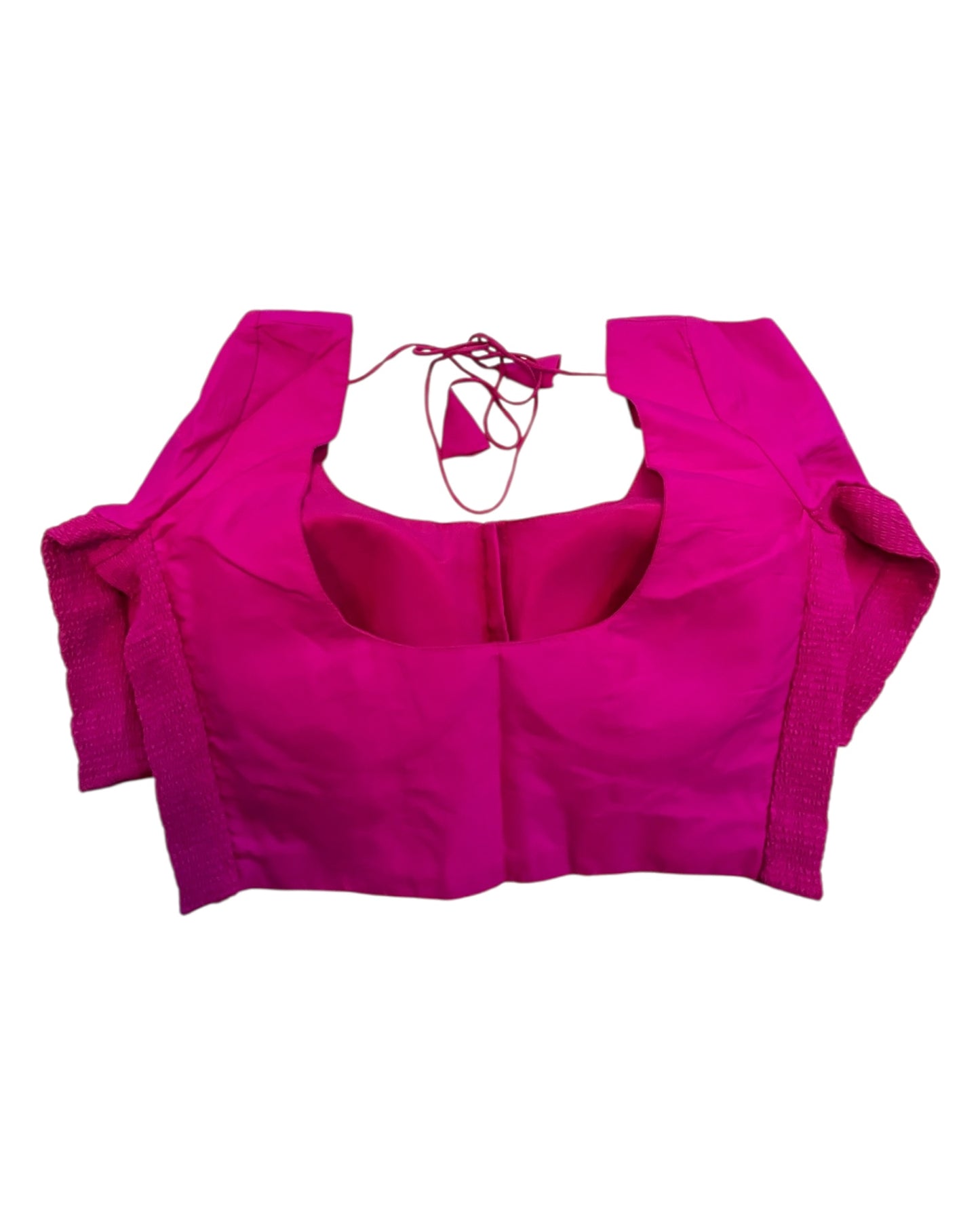 Hot Pink / Fuchsia - HYBRID Silky Saree blouse - With Elastic on both side for Great fit - Size 36",38", 40" S M L  - VAM1216 Ap