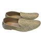 Very Comfortable Dark Gold Brocade Loafer Style Mojri - Indian Mens shoes - Mojari , Khossay -  YD2602