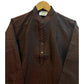 Dark Maroon - Brocade Mens Indian Kurta set - UK Stock - Weddings / Walimas , Sangeet, Diwali, Eid, Mehndi / Henna - NAD25717 KA