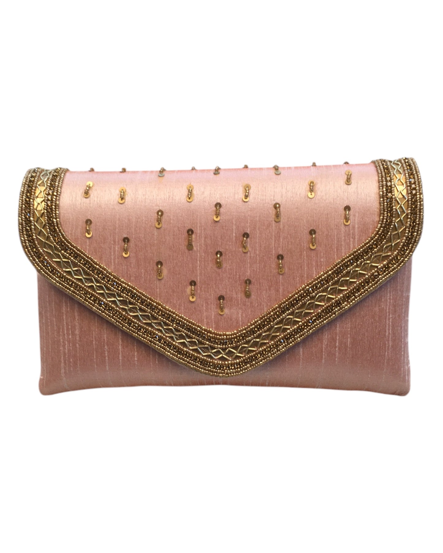 Pink - Rich Silky Antique Embroidered Clutch Bag - AY253 10Rp24