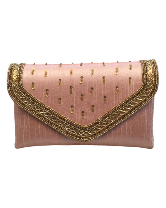 Pink - Rich Silky Antique Embroidered Clutch Bag - AY253 10Rp24