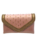 Pink - Rich Silky Antique Embroidered Clutch Bag - AY253 10Rp24