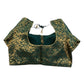 38" & 42" - Bottle Green - Banarasi Brocade Saree / Lehenga Blouse -UK Stock - Quick Dispatch - X1126 01A25