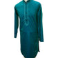 Turquoise Green - Cotton Silky Mens Kurta Set - Sangeet Mehendi Haldi - KCS1150 KK 0923