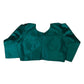 Jade Green - Silky Saree blouse with cups,  Long Sleeves, High Back - 38" - UK Stock - Quick Delivery - RNK - R231F-A