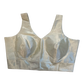 Size 40" / UK 14 - Light Gold - Silky Saree blouse with cups,  Sleeveless - UK Stock - Quick Delivery - RNK - R722A-KY