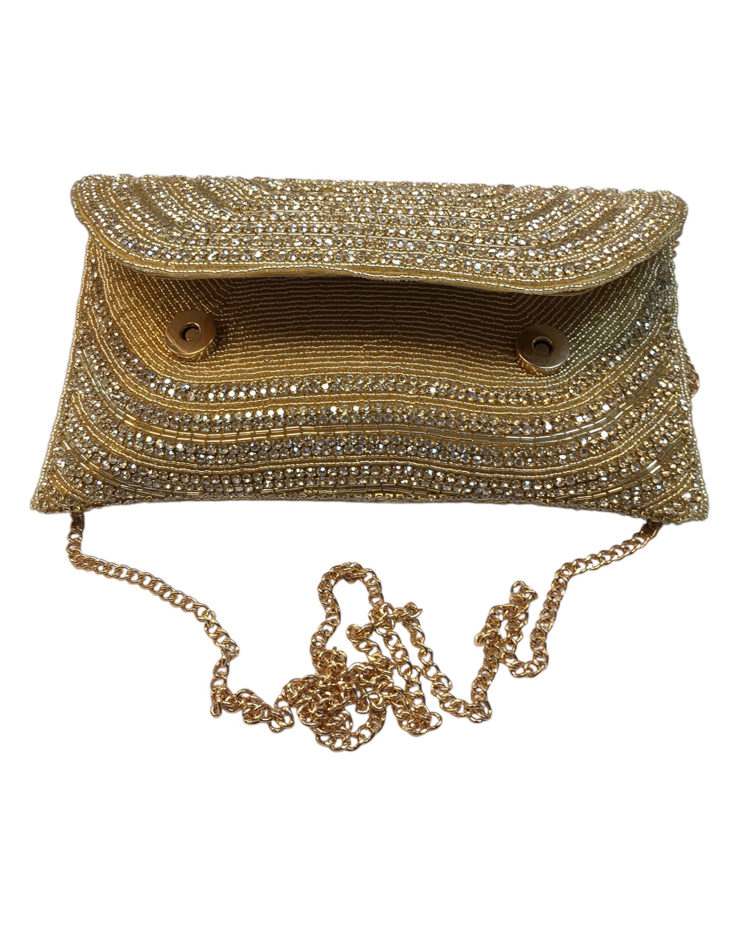Gold - Rich Hand Embroidered Clutch Bag - JS03 10KP24