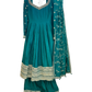 Size 10 (36") - Jade Green - Designer -  Ladies Long Top / Dress Anarkali Trousers Suit - VMK Swastik 04RA26