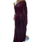 Wine - Fancy Embroidered Saree with Blouse Piece - UK stock - 24hr Dispatch - SP250606 TY