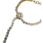 Clear - Gold Finish Panja / Indian Ladies Hand Accessory - Fashion Jewellery - Bollywood - Weddings - AE2444 11Rp24