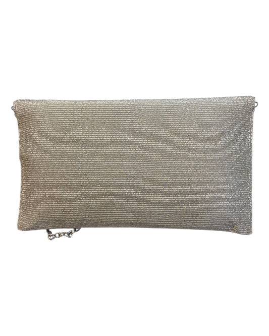 Silver - Rich Hand Embroidered Clutch Bag - AKB254 10KP24