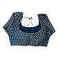 36" & 40" - Navy / Petrol Blue - Banarasi Tissue Saree / Lehenga Blouse - Margin inside for adjustments - X1228 01KK25