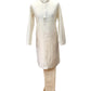 Cream - Cotton Silky Self Brocade Mens Kurta Set - Sangeet Mehendi Haldi - KCS1003 KK 1123