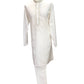 Off White - Cotton  Mens Kurta Set with Thread Embroidery- Sangeet Mehendi Haldi - KCS1038 KV 1123
