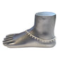 Silver Finish - Ankle Chain / Payal / Paazeb - Fashion Jewellery - Bollywood - Weddings - DAJ591 24Tp10