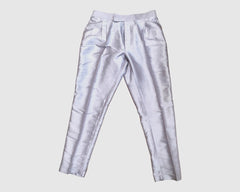Lilac - Mens Plain Silky Kurta Set with matching smart trousers - Great with Waistcoats YD2320 KJ 0623