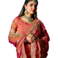 Rust / Orange - Fancy Party Saree with Blouse Piece - UK stock - 24hr Dispatch - LTF906 07VV26